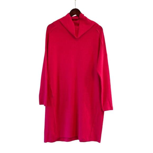 Saturday Sunday by Anthropologie Women's Pink Knit Dress Cowl Neck Medium New - Picture 1 of 8